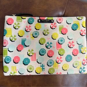 Kate Spade Gia Sand Hill cosmetic bag
